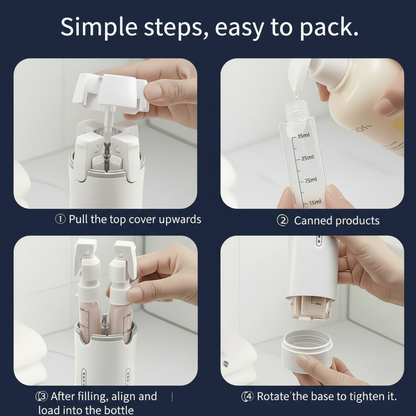 TripWise SA™ Compact and Refill Travel Dispenser Kit