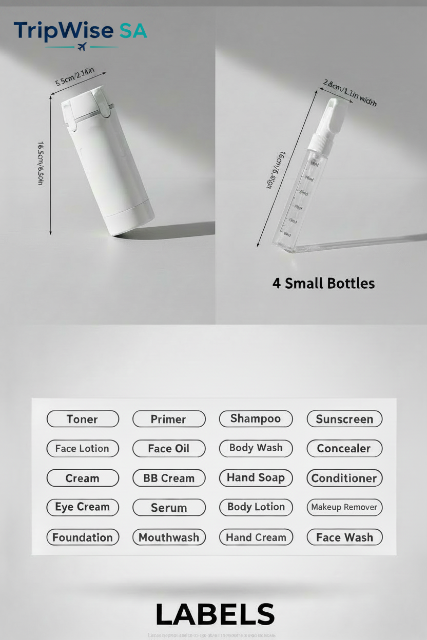 TripWise SA™ Compact and Refill Travel Dispenser Kit